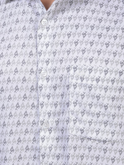 White Printed Shirt