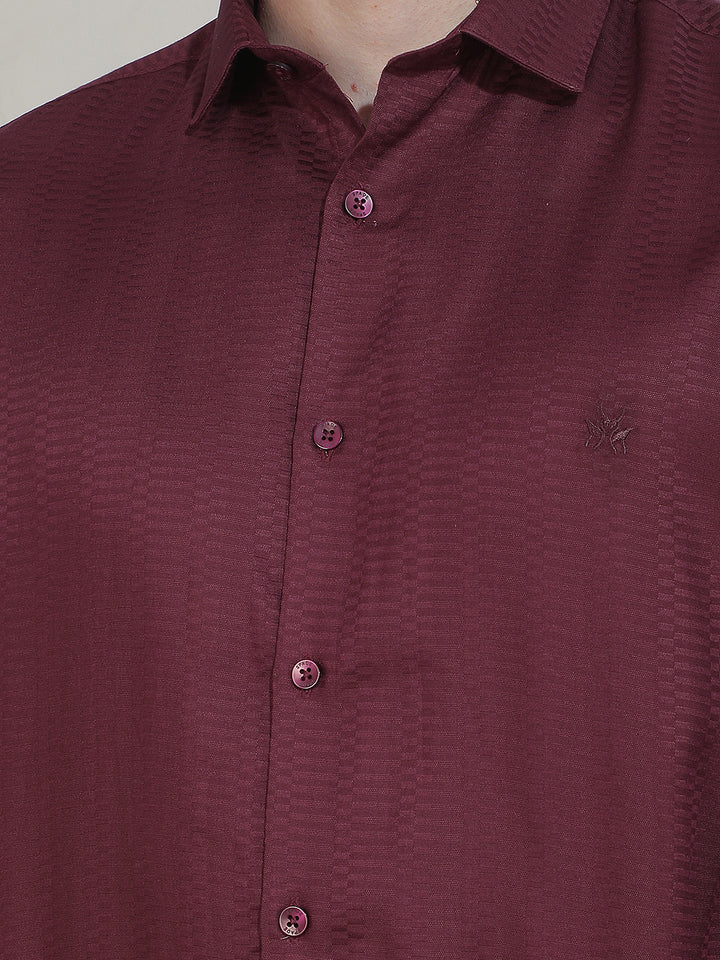 Deep Burgundy Maroon Shirt