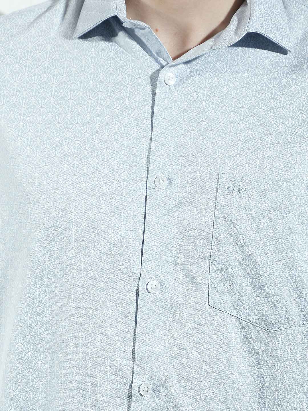 Stylish Blue Printed Shirt