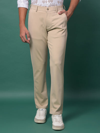 Natural Beige Chino Trousers
