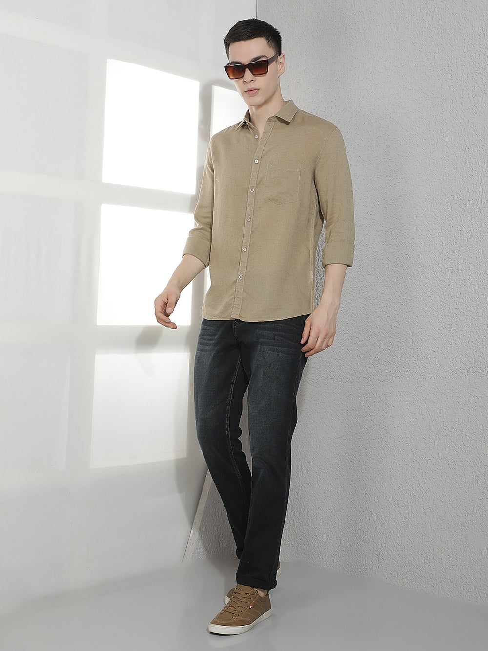 Khaki Linen Shirt