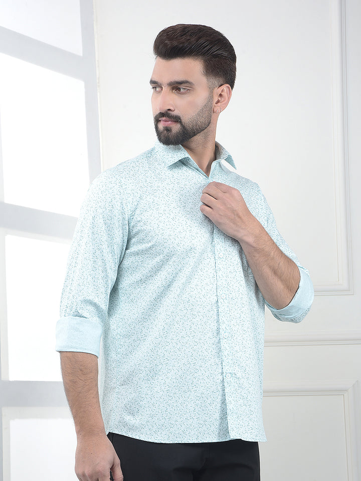 Kelly Green Printed Shirt