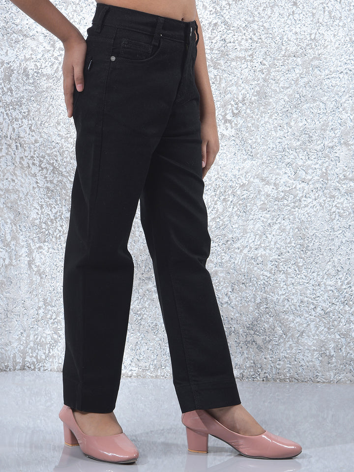 Dynamic Black Wide Leg Jeans
