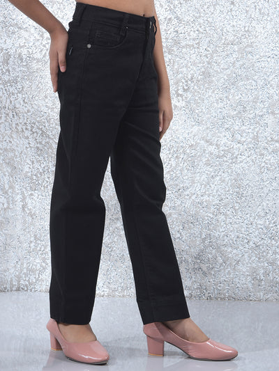 Dynamic Black Wide Leg Jeans