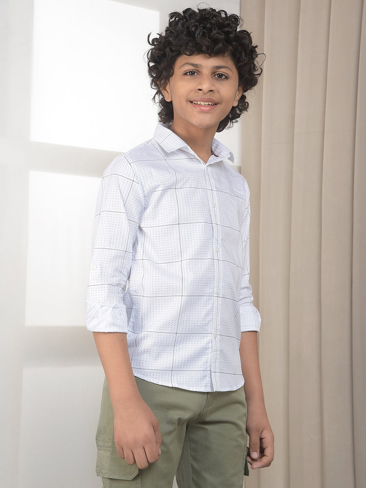 Urban White Printed Shirt