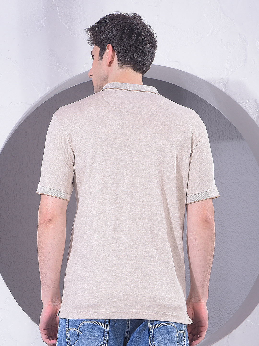 Minimal Beige T-Shirt
