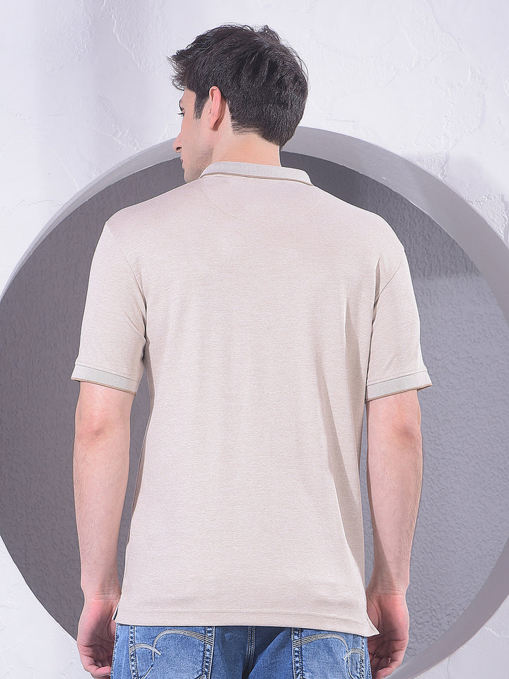 Minimal Beige T-Shirt