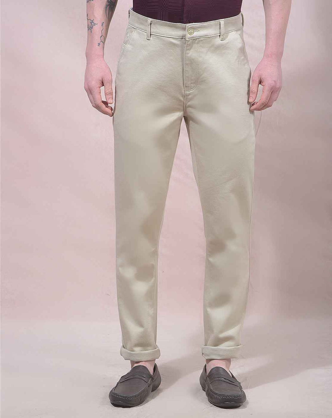 Orbit Beige Trousers