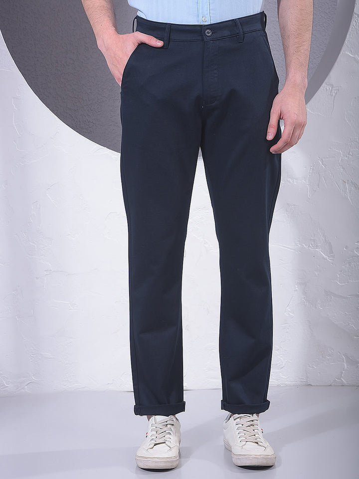 Refined Navy Blue Trousers