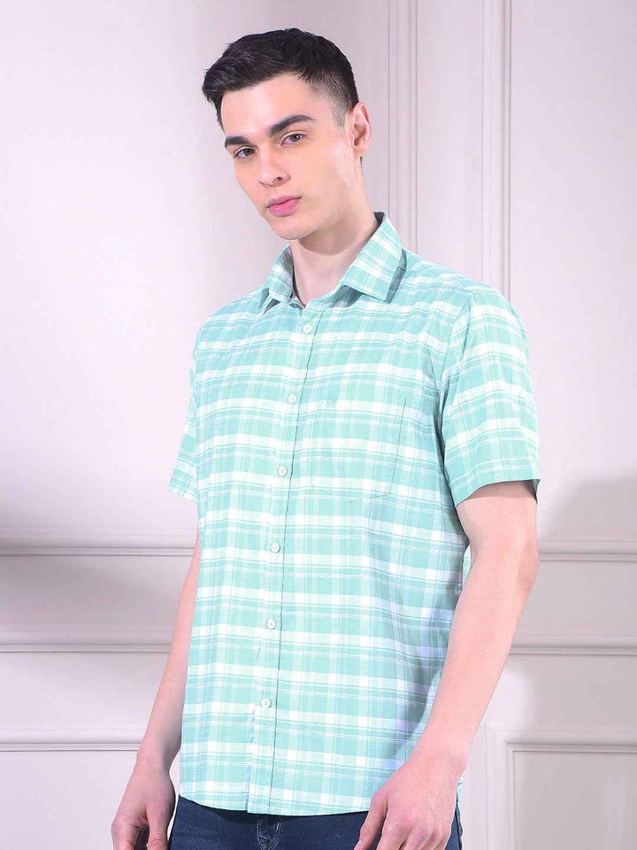 Green Checked Shirt