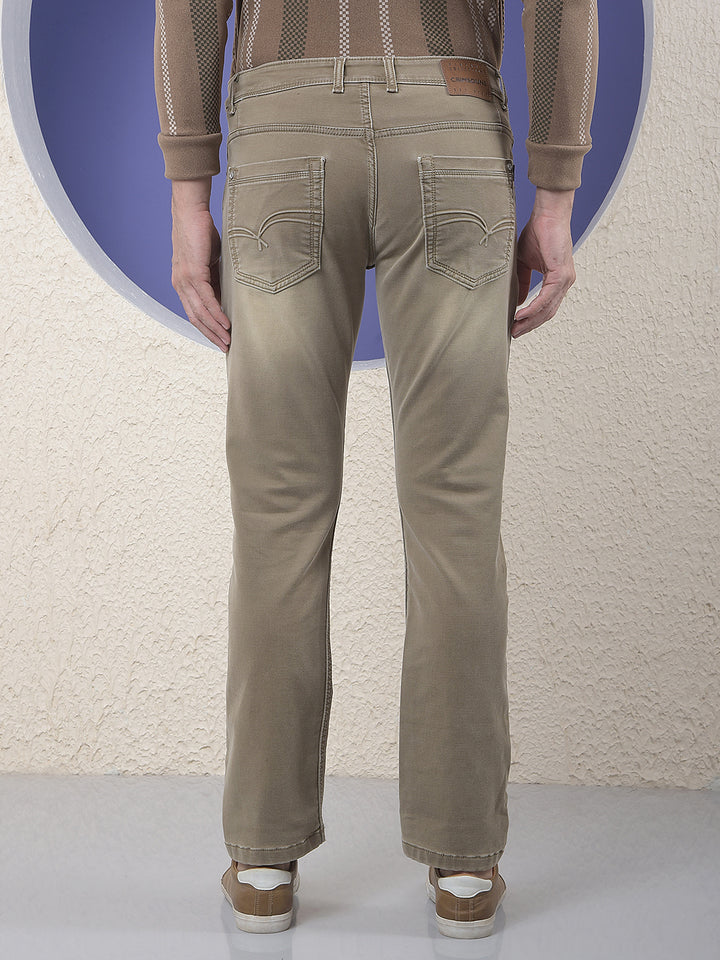 Elevated Brown Straight Jeans