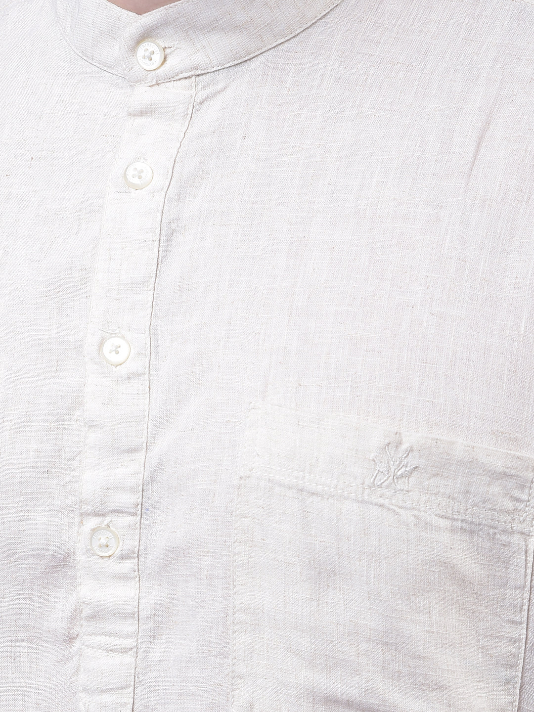 Off White Linen Kurta