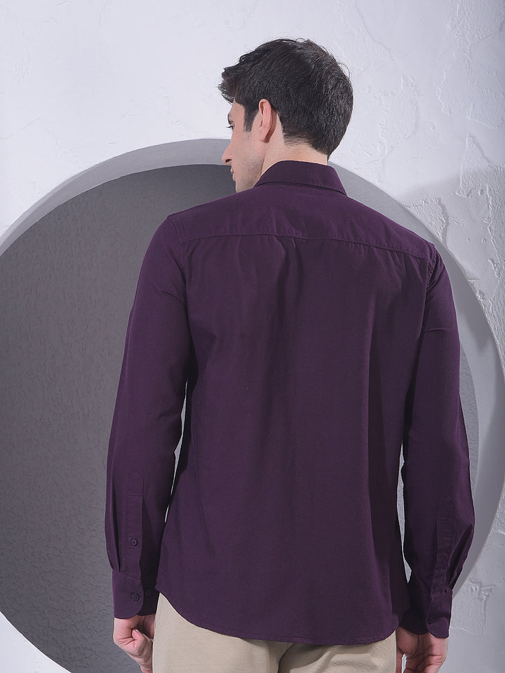 Wine 100% Cotton Shirt