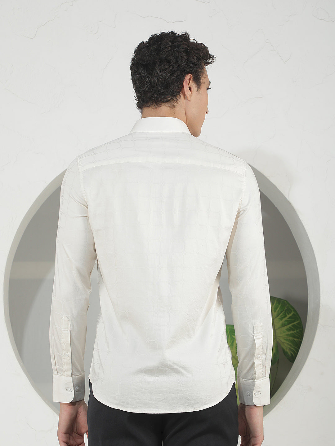 Signature Dune Beige Jacquard Shirt