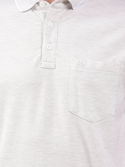 Grey Polo Neck T-Shirt