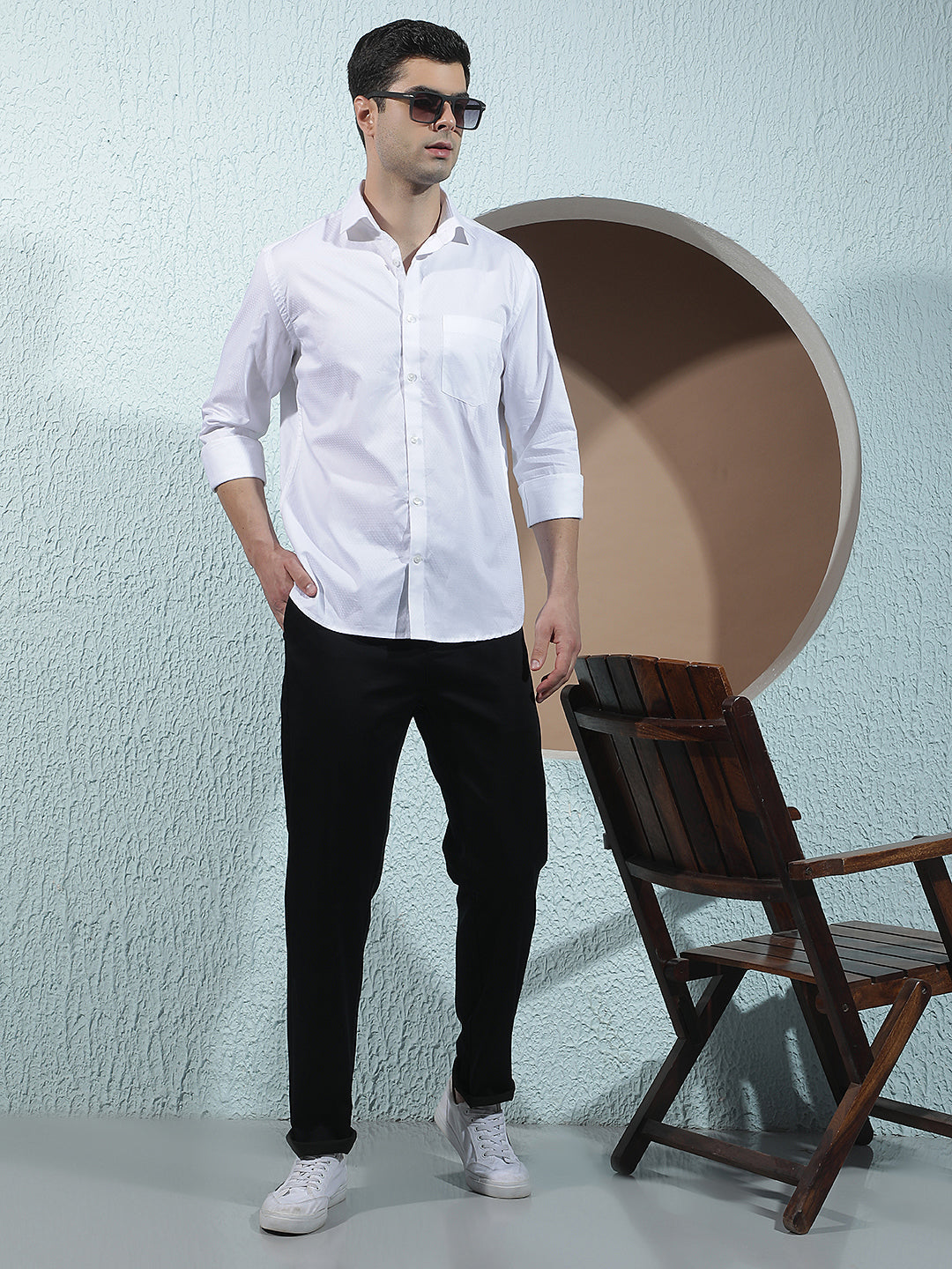 Deep Navy Navy Blue Trousers