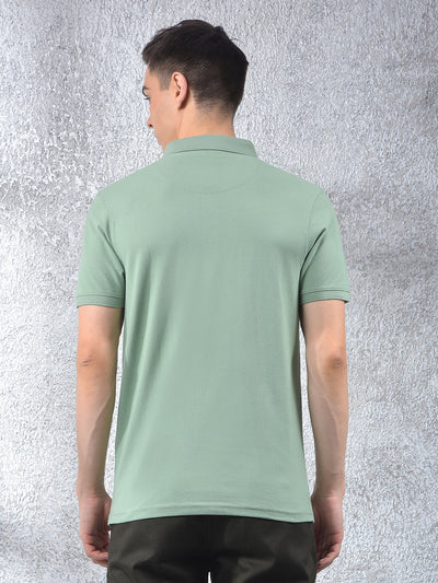 Green Polo Neck T-Shirt