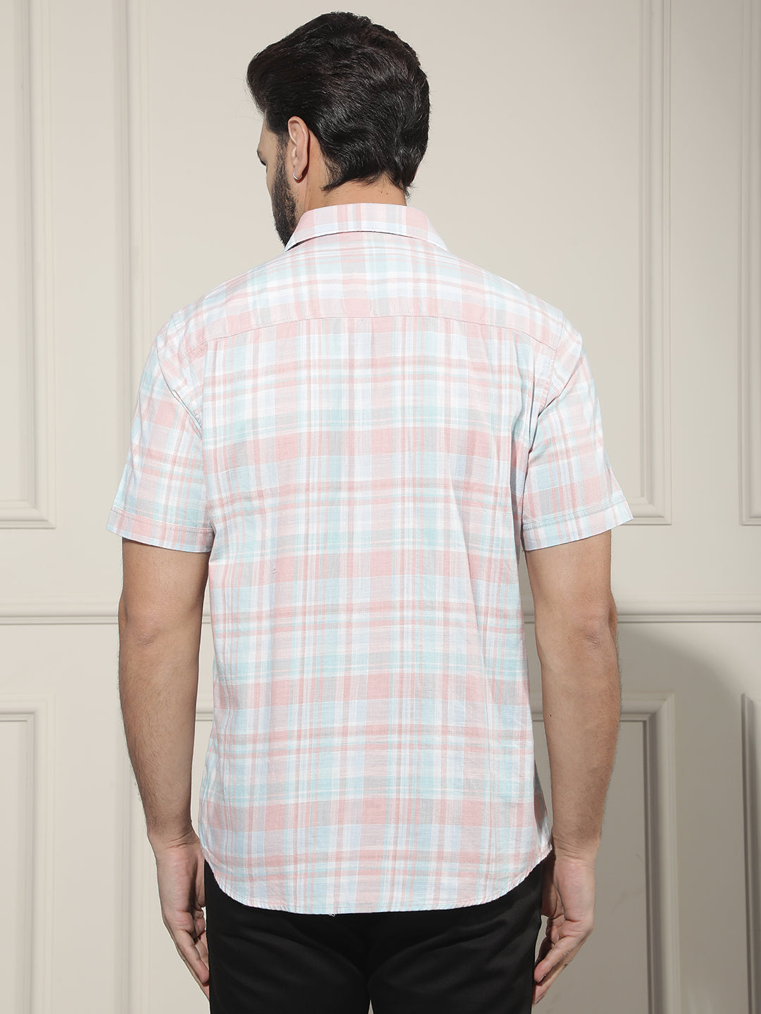Multi-Color Checked 100% Cotton Shirt