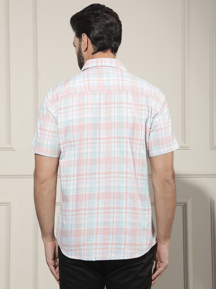 Multi-Color Checked 100% Cotton Shirt