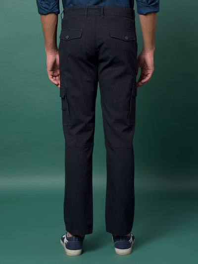 Navy Blue Cargo Trousers