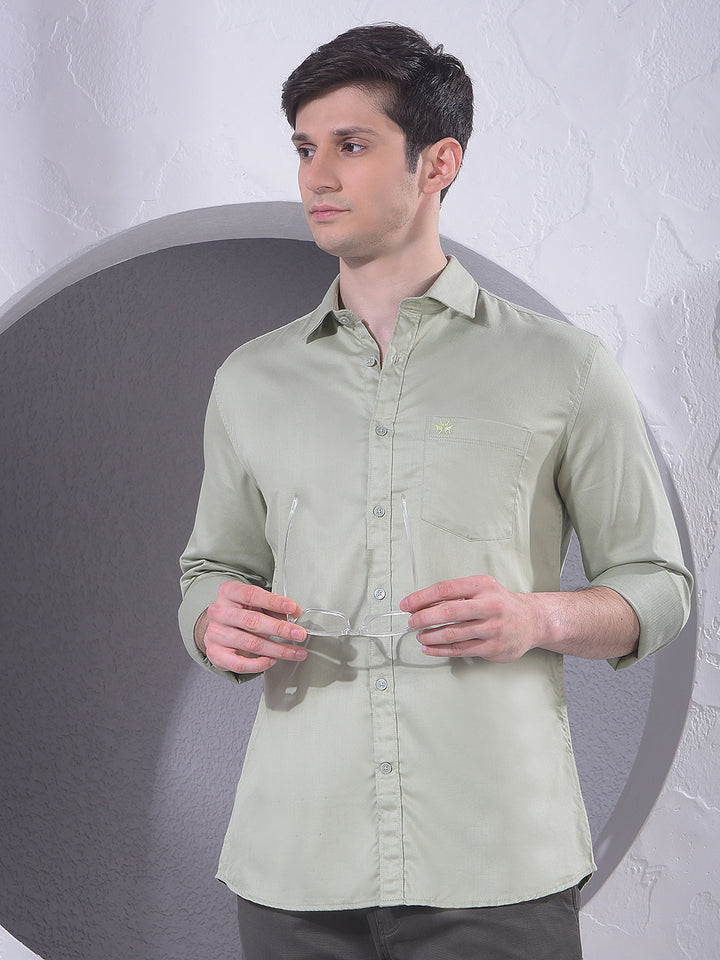Everyday Green Casual Shirt