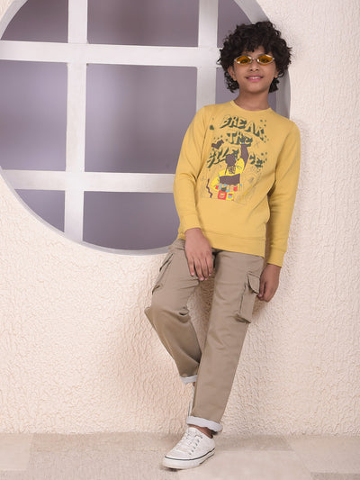 Urban Beige Baggy Cargo Jeans
