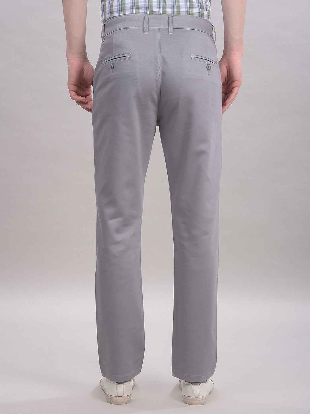 Grey Chinos Trousers