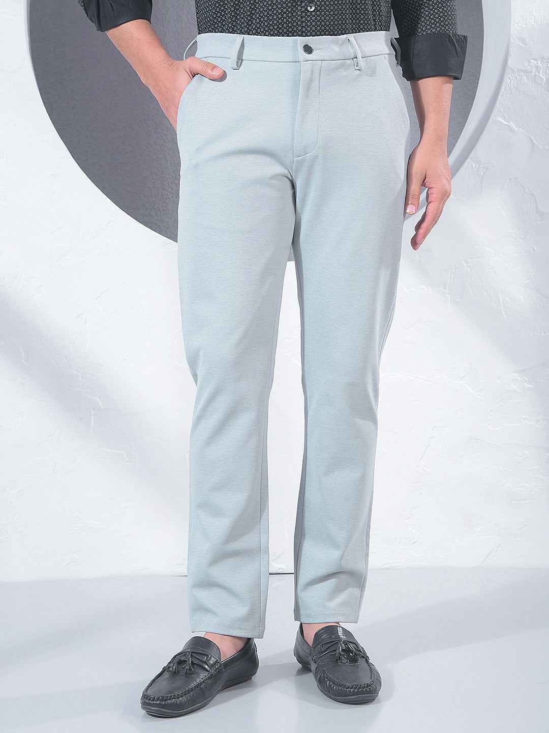 Grey Contemporary Trousers
