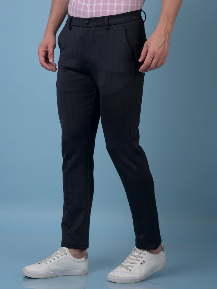 Classique Black Checked Trousers
