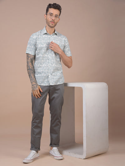 Green Printed Shirt