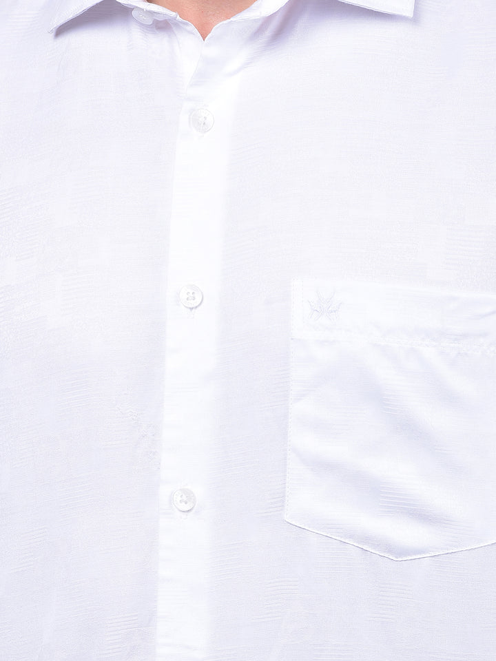 Iconic White Printed Shirt