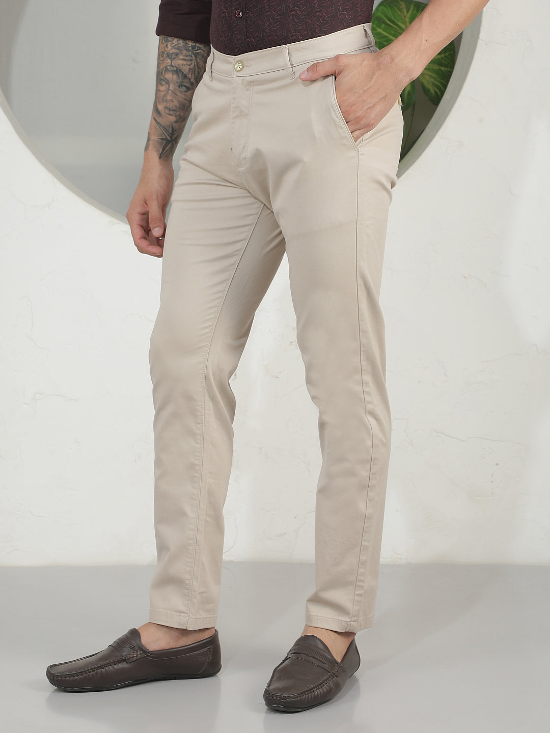 Coastal Dune Beige Trousers