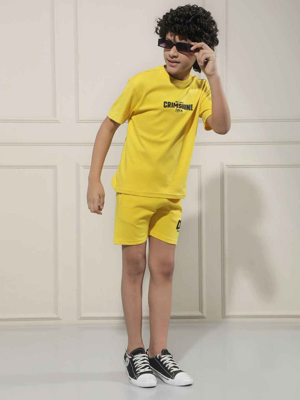 Yellow Typographic 100% Cotton T-Shirt