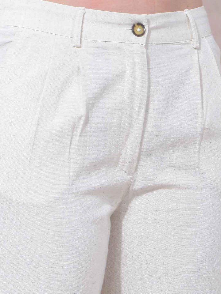 FluxIvory Wide Leg Trousers