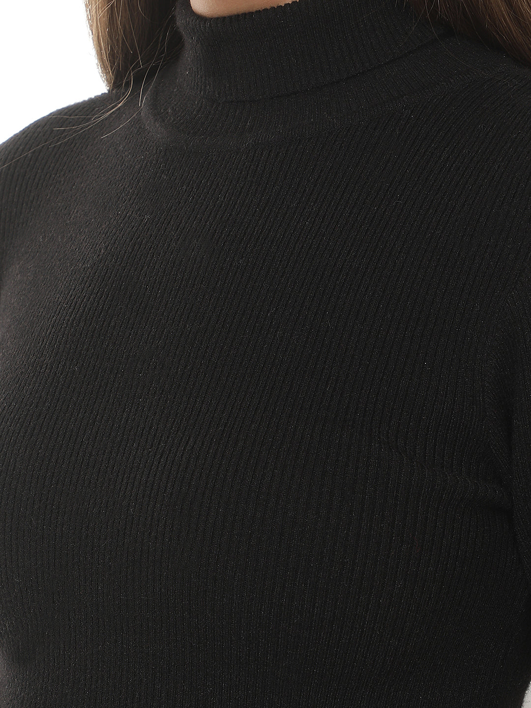 Black High Neck Sweater