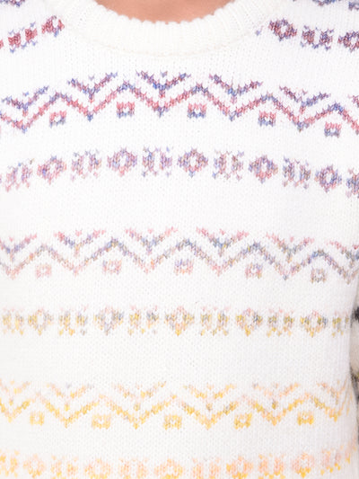 Multi-Color Jacquard Sweater
