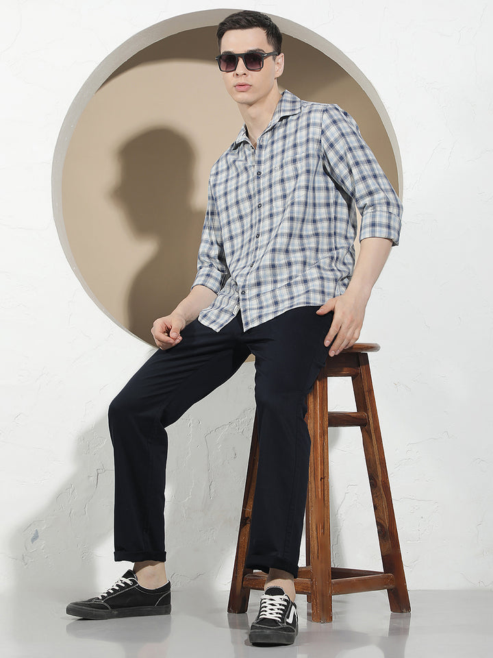 Contemporary Midnight Navy Navy Blue Trousers
