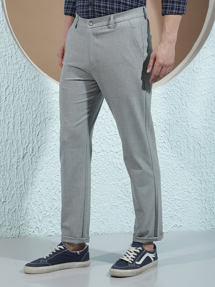 Grey Smart Style Trousers
