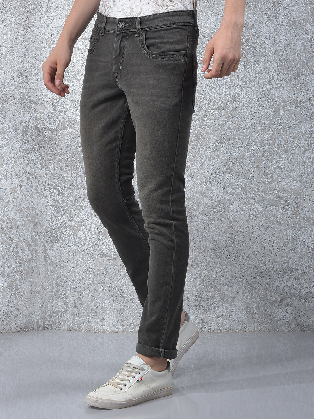 Grey Jeans-Men Jeans-Crimsoune Club