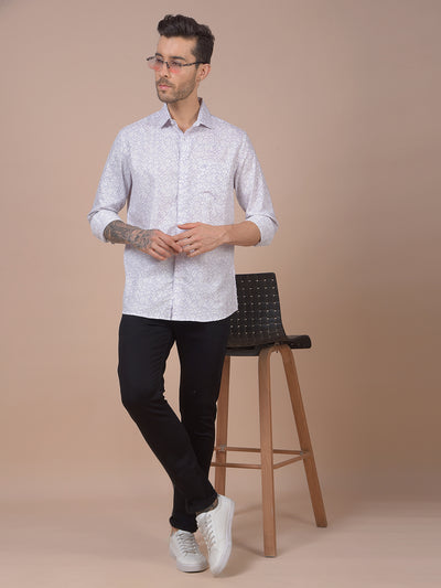 Purple Printed Shirt