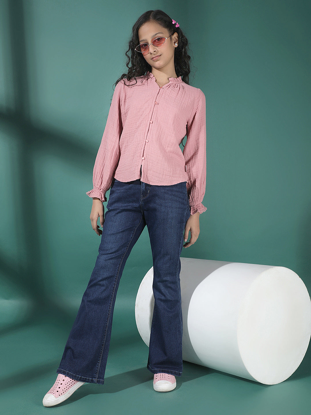 Black Bootcut High Waist Jeans