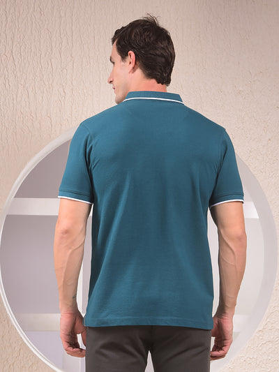 Green Polo Neck T-Shirt