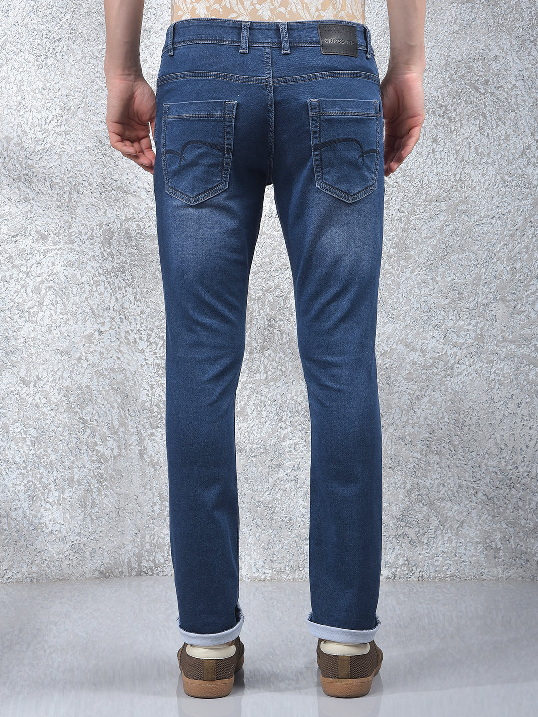 Stylish Tapered Blue Jeans