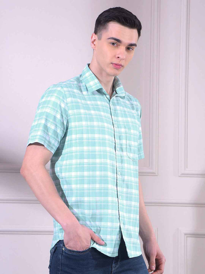 Green Checked Shirt