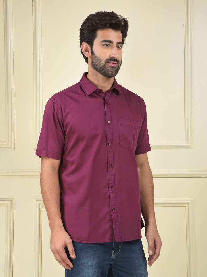 Urban Ease Maroon Shirt