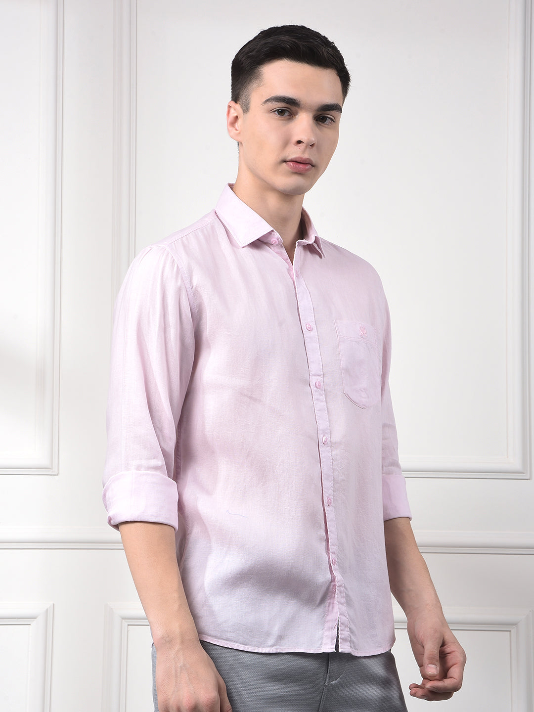 Soft Rose Linen Essentials Shirt