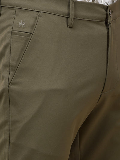 Streamlined Olive Trousers