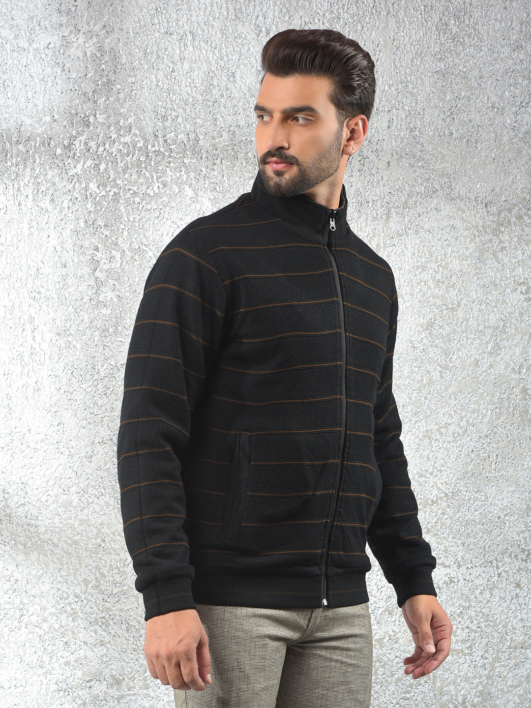 Black Checked Reversible Jacket