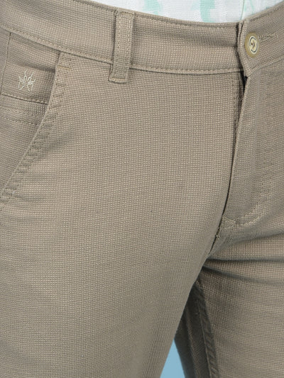 Khaki Printed Trousers