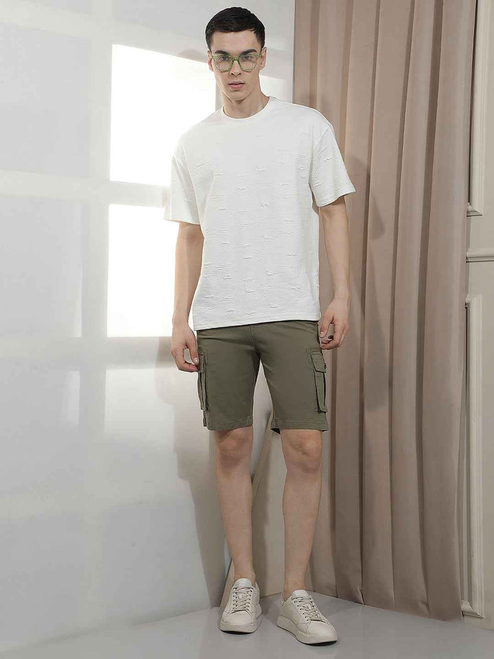 Rugged Olive Utility Cargo Shorts
